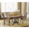 International Concepts Round 36 in Rd Extension Dining table, 4 RTA chairs, Hickory/Washed Coal, 36 W, 48 L, 30.1 in H, Wood K45-36RXT-27B-C617-4 - alternate 3